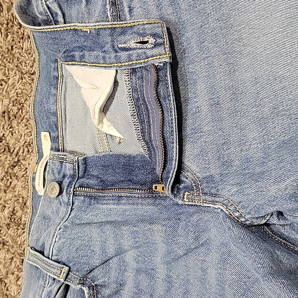 Levi's '94 Baggy Super Wide Leg 28 x 31 90s Mid Rise Take Chances - Picture 6 of 16